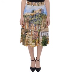 Architecture Town Travel Water Classic Midi Skirt by Simbadda