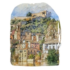 Architecture Town Travel Water Drawstring Pouch (xxxl) by Simbadda