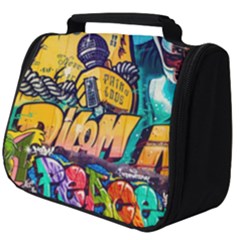 Graffiti Street Art Mountains Wall Full Print Travel Pouch (big) by Simbadda