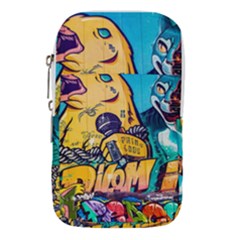 Graffiti Street Art Mountains Wall Waist Pouch (large) by Simbadda