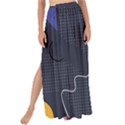 Memphis Pattern With Geometric Shapes Maxi Chiffon Tie-Up Sarong View1