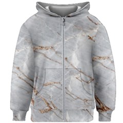 Gray Light Marble Stone Texture Background Kids  Zipper Hoodie Without Drawstring by Vaneshart