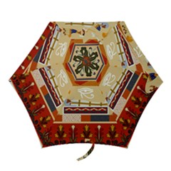 Seamless Ethnic Pattern Mini Folding Umbrellas by Vaneshart
