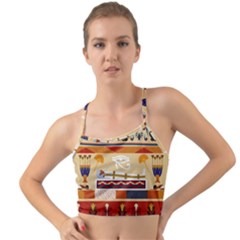 Seamless Ethnic Pattern Mini Tank Bikini Top by Vaneshart