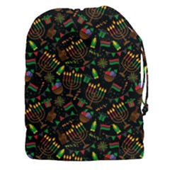 Seamless Pattern Kwanzaa With Traditional Colored Candles Drawstring Pouch (xxxl) by Vaneshart