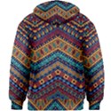 Full Color Pattern With Ethnic Ornaments Kids  Zipper Hoodie Without Drawstring View2