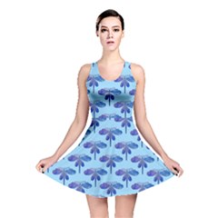 Blue Dragonfly  Reversible Skater Dress by VeataAtticus