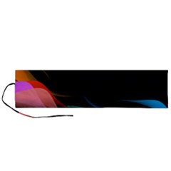 Flower 3d Colorm Design Background Roll Up Canvas Pencil Holder (l) by HermanTelo