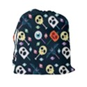 Halloween Candy Pattern Vector Drawstring Pouch (XXL) View2