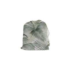 Vector Palm Leaves Pattern  Illustration Drawstring Pouch (xs) by Vaneshart