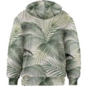 Vector Palm Leaves Pattern  Illustration Kids  Zipper Hoodie Without Drawstring View2