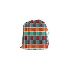 Bricks Abstract Seamless Pattern Drawstring Pouch (xs) by Vaneshart