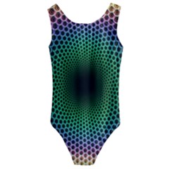Abstract Patterns Kids  Cut-out Back One Piece Swimsuit by Vaneshart