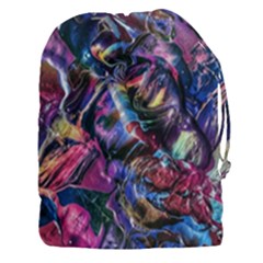 Multicolored Abstract Painting Drawstring Pouch (xxxl) by Vaneshart