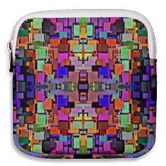 Abstract-a-4 Mini Square Pouch by ArtworkByPatrick