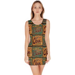Open Closed 1 Bodycon Dress by ArtworkByPatrick