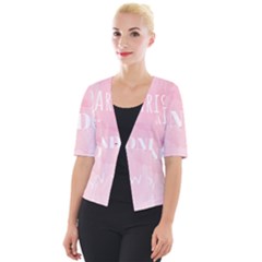 Paris, London, New York Cropped Button Cardigan by Lullaby