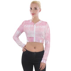 Paris, London, New York Long Sleeve Cropped Velvet Jacket by Lullaby