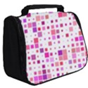 Background Square Pattern Colorful Full Print Travel Pouch (Big) View2