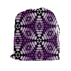 Pattern Purple Seamless Design Drawstring Pouch (xxl) by Simbadda