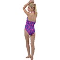 Pattern Pink Stars Texture Seamless Go with the Flow One Piece Swimsuit View2