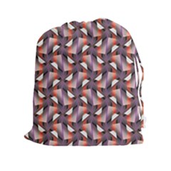 Pattern Abstract Fabric Wallpaper Drawstring Pouch (xxl) by Simbadda