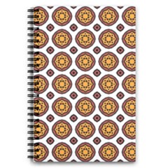 Pattern Fall Color White Background 5 5  X 8 5  Notebook by Simbadda