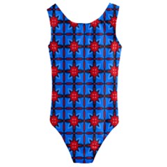 Pattern Seamless Design Texture Kids  Cut-out Back One Piece Swimsuit by Simbadda