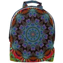 Abstract Art Blue Orange Mini Full Print Backpack by Simbadda