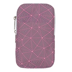 Triangle Background Abstract Waist Pouch (large) by Simbadda