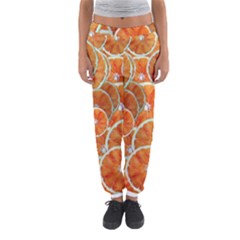 Oranges Background Texture Pattern Women s Jogger Sweatpants by Simbadda