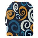 Colorful Curves Pattern Drawstring Pouch (XXXL) View2