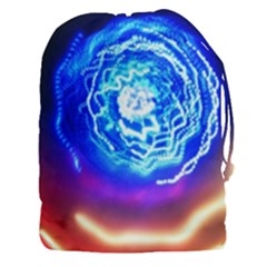 Light Circle Ball Sphere Organ Shape Physics Volgariver Ununseptium Z117 Unoptanium Island Drawstring Pouch (xxxl) by Vaneshart