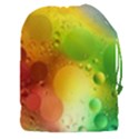 Abstract Sunlight Flower Reflection Color Macro Floating Yellow Circle Macro Photography Spheres Oil Drawstring Pouch (XXXL) View1