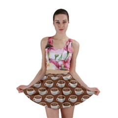 Coffee On Coffee Mini Skirt by bloomingvinedesign