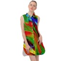 Artwork Digital Art Fractal Colors Sleeveless Shirt Dress View1