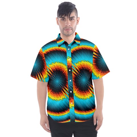 Art Artwork Fractal Digital Art Men s Short Sleeve Shirt by Wegoenart