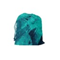 Background Texture Pattern Blue Drawstring Pouch (Medium) View2