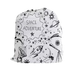 Space Elements Drawstring Pouch (xxl) by Vaneshart