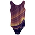 Lines Stripes Background Abstract Kids  Cut-Out Back One Piece Swimsuit View1