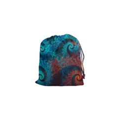 Abstract Patterns Spiral Drawstring Pouch (xs) by Vaneshart