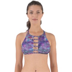 Stains Circles Watercolor Colorful Abstract Perfectly Cut Out Bikini Top by Vaneshart