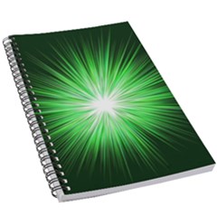 Green Blast Background 5 5  X 8 5  Notebook by Mariart