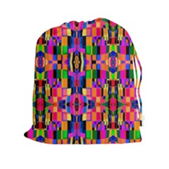 Abstract 16 Drawstring Pouch (xxl) by ArtworkByPatrick