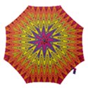 Retro Colorful Waves Background Hook Handle Umbrellas (Medium) View1