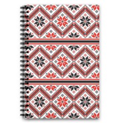 Folklore Ethnic Pattern Background 5 5  X 8 5  Notebook by Vaneshart