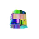 Glitch Art Abstract Drawstring Pouch (Small) View2