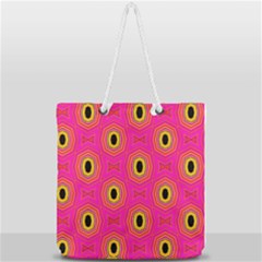 Abstract Clutter Full Print Rope Handle Tote (large) by Vaneshart