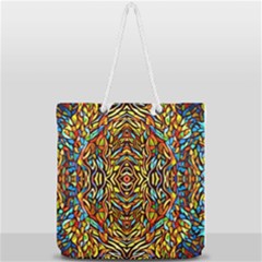 Abstract 26 Full Print Rope Handle Tote (large) by ArtworkByPatrick