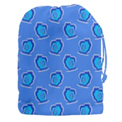 Surfer Pattern Drawstring Pouch (xxxl) by bloomingvinedesign